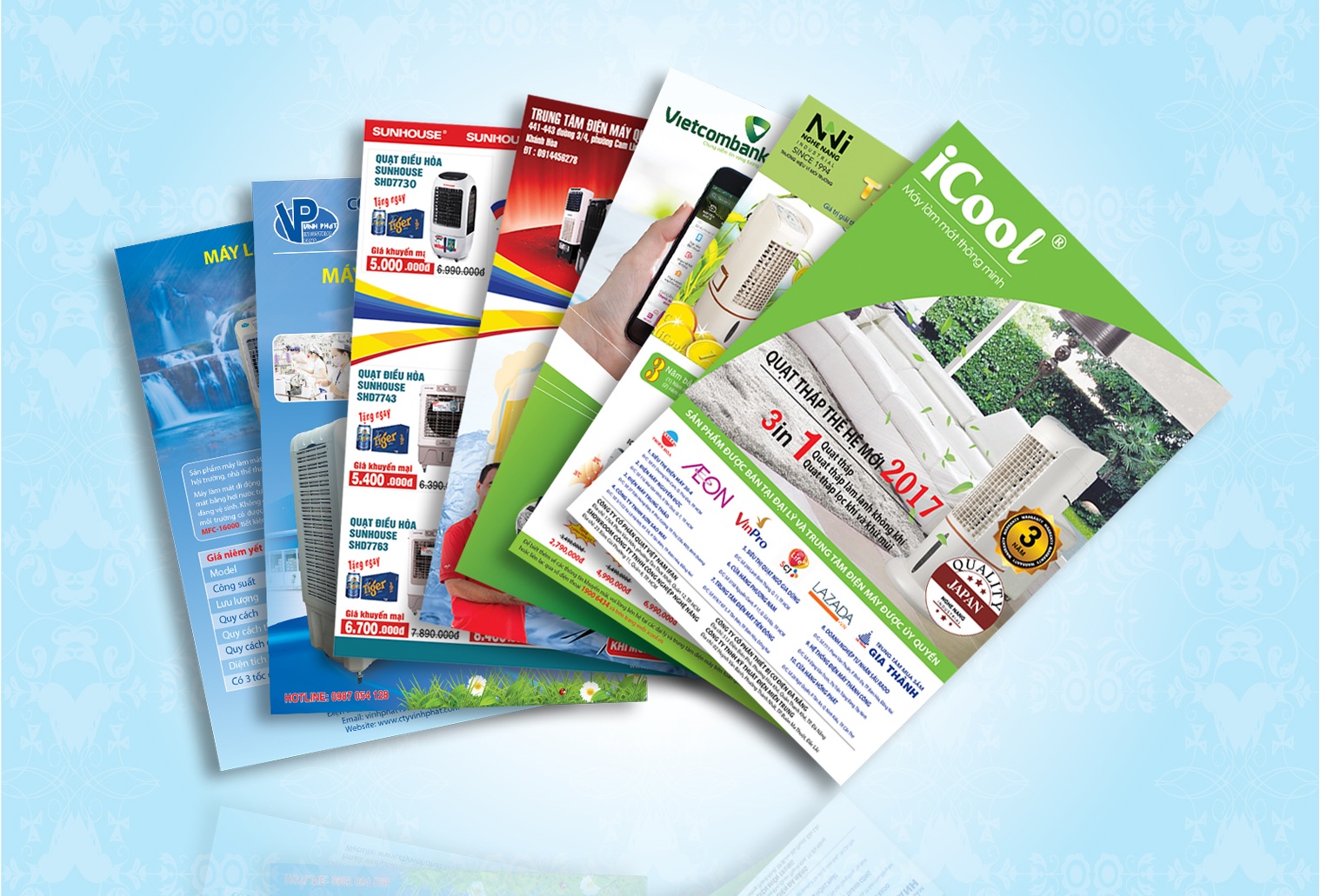 Tờ rơi A4 cán màng mờ