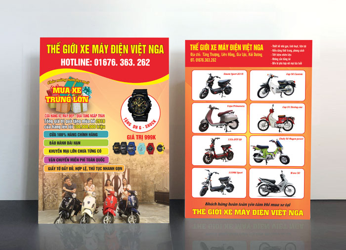Các mẫu tờ rơi A5, A4